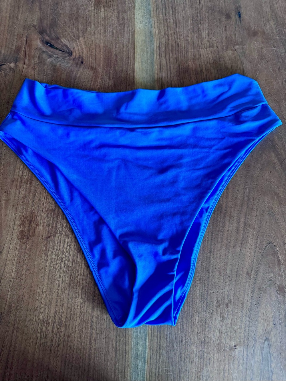 Aerie Women’s Blue High-Waist Cheeky Bikini Bottom